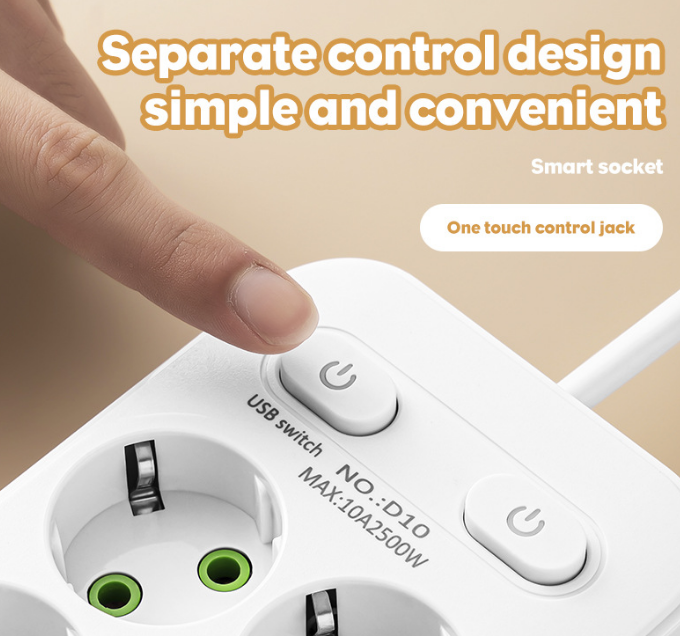 Удлинитель с 6 розетками и 5 USB, 5м, защита Киев - изображение 4