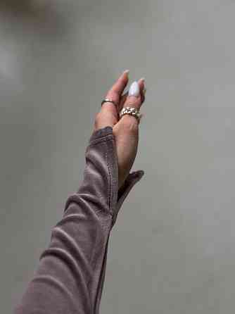 Женское праздничное элегантное велюровое мини-платье Мокко, 46/48 Одесса