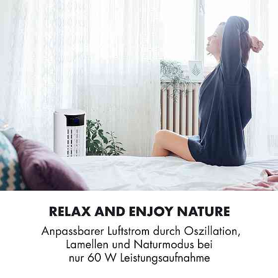 Skyscraper Horizon Air Cooler Fan Humidifier 60 W 486 m3/h 3.5L Tank White (Німеччина, читати опис) Рівне