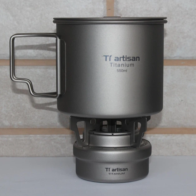 Туристичний титановий кухоль Tiartisan (550 мл) з кришкою Київ - фото 9