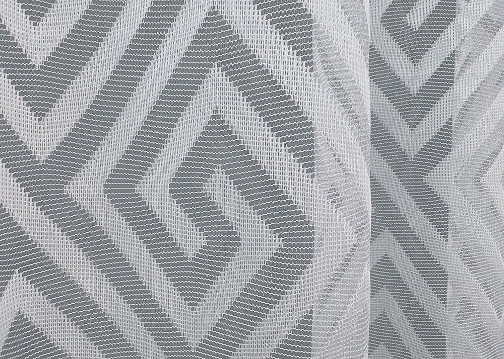 Тюль VR-Textil 1559т Ромб Меандр Жакард Белый 350х270 см (42-0062) Киев - изображение 14