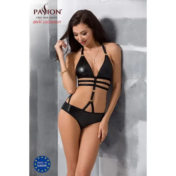 Боді монокіні під латекс Passion Exclusive LAMIS BODY S/M, black Львов