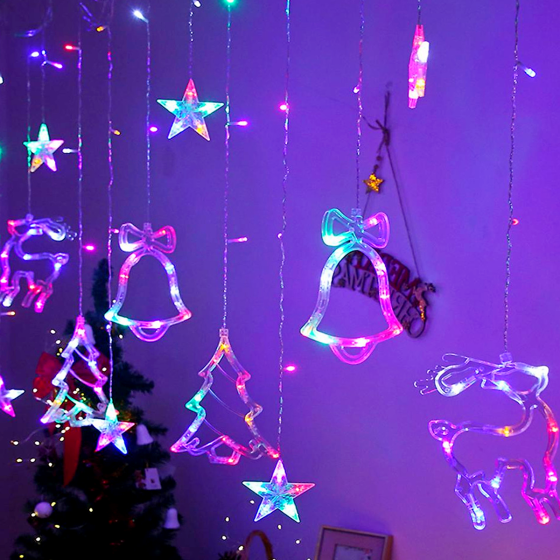 Гірлянда Штора,від мережі,2,5м,138LED,Різнокольорова SBR Київ