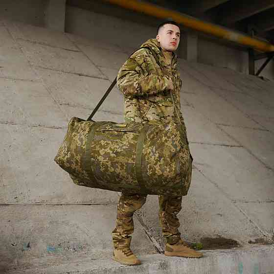 Сумка тактична Kiborg Military bag 130L Pixel. Транспортна сумка військова, армійська сумка на 130 літрів Київ
