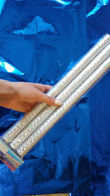 Серпантин стик 3 штуки 35см разноцветный Киев - изображение 2