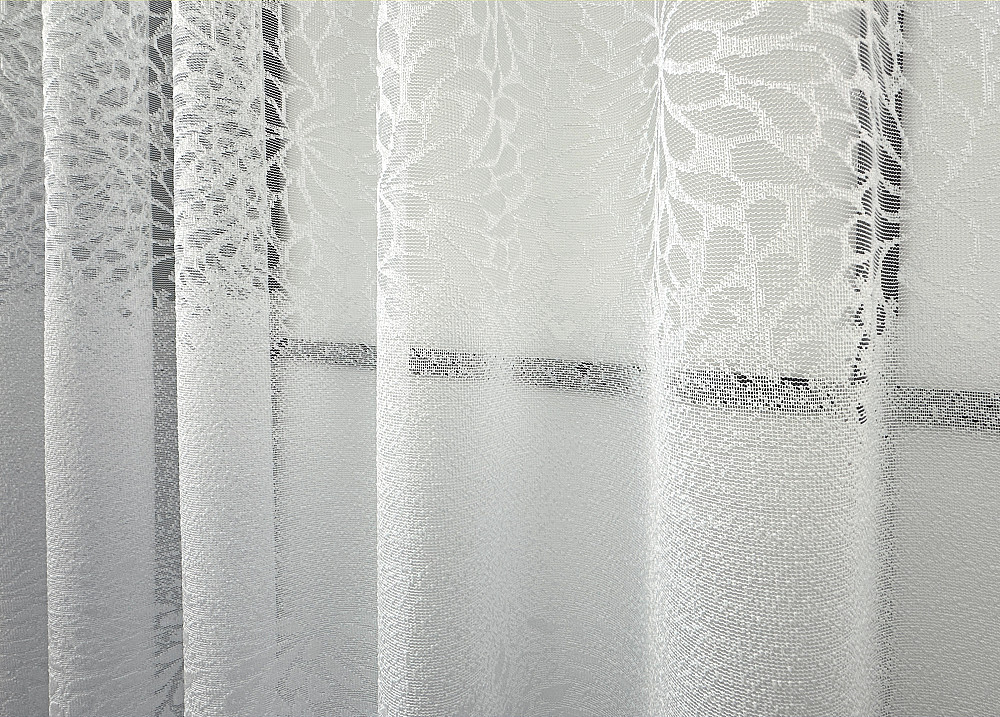 Коротка тюль, висота 1,6 м., жакард колір білий 1789т Київ - фото 4