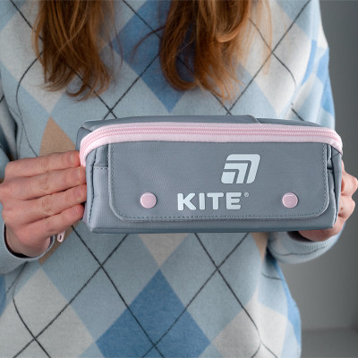 Пенал Kite 2702-1 сіро-рожевий (K25-2702-1) Винница - изображение 7