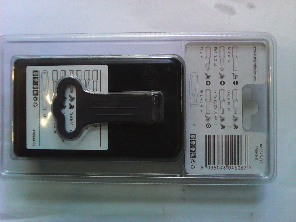 Викрутка з комплектом біт / стрижнів Black+Decker X62575 Коломия - фото 3