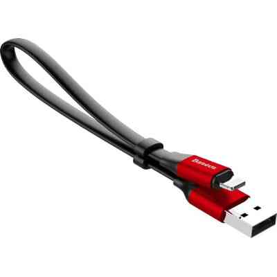Дата кабель USB 2.0 AM to Lightning 0.23m 2A black/red Baseus (CALMBJ-B91) Вінниця