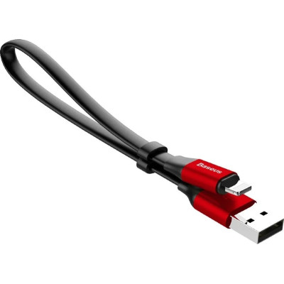 Дата кабель USB 2.0 AM to Lightning 0.23m 2A black/red Baseus (CALMBJ-B91) Винница - изображение 5