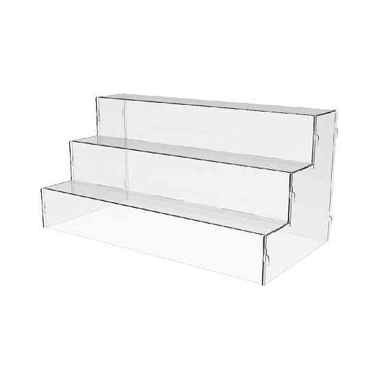 Товарна горка EKOSTAR на 3 сходи з акрилу 300x150x150 Київ