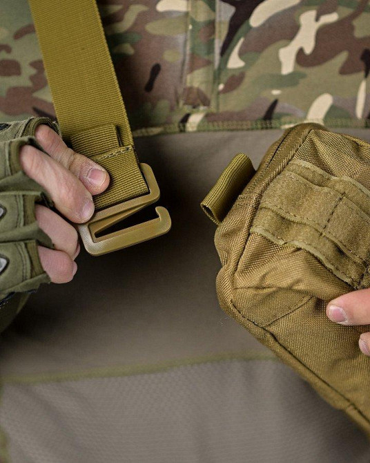 Сумка тактическая через плечо или на пояс койот ДЛ6328 Одесса - изображение 4