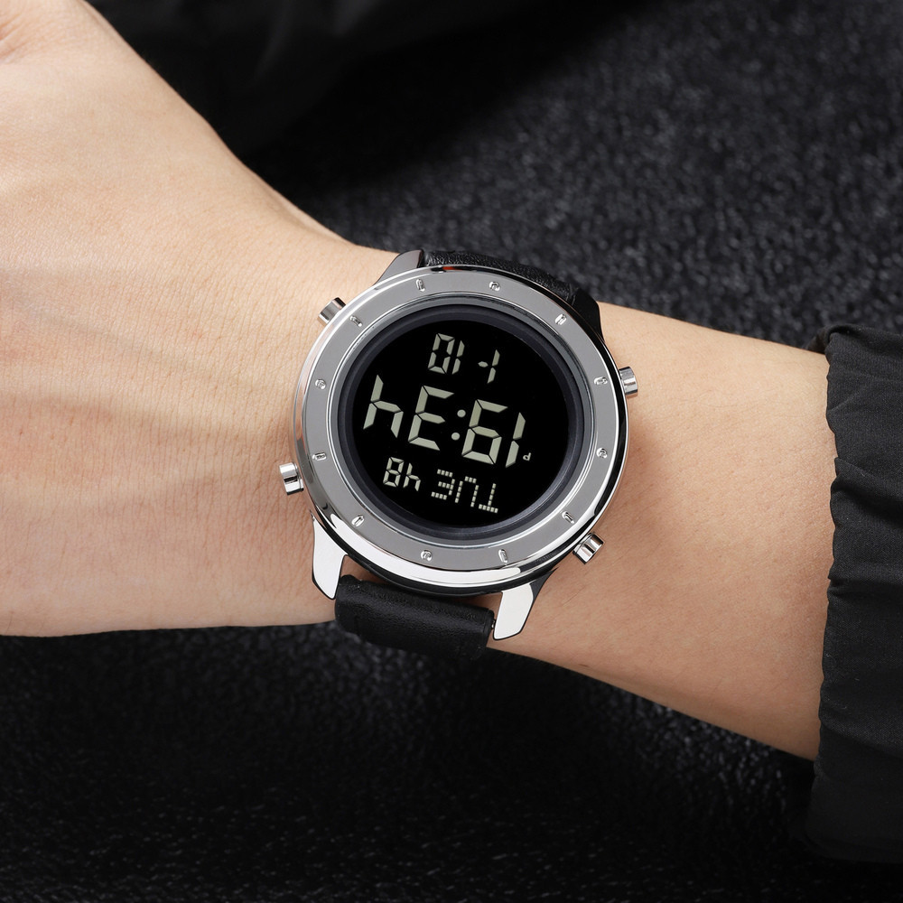 Skmei 1864LSIBK Silver-Black Leather SBR Киев - изображение 3