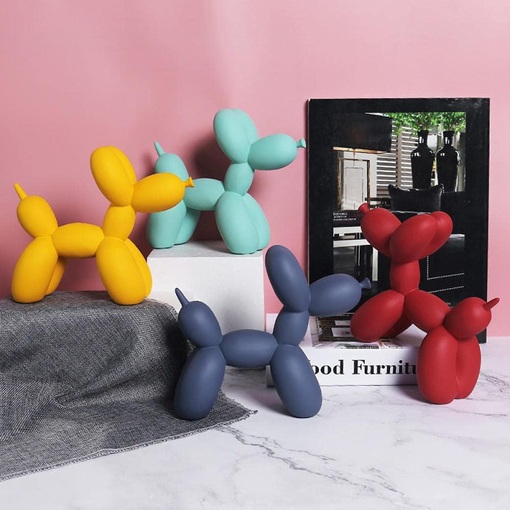 Скульптура Собака з повітряної кулі матоваBalloon Dog 23х18 см Червона з полістоуну Premium (Арт. BD-09) Київ - фото 11