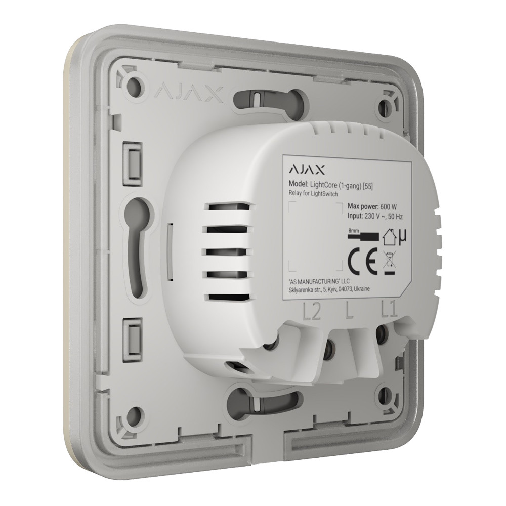 Вимикач Ajax LightSwitch 2-way Ivory прохідний Київ - фото 3