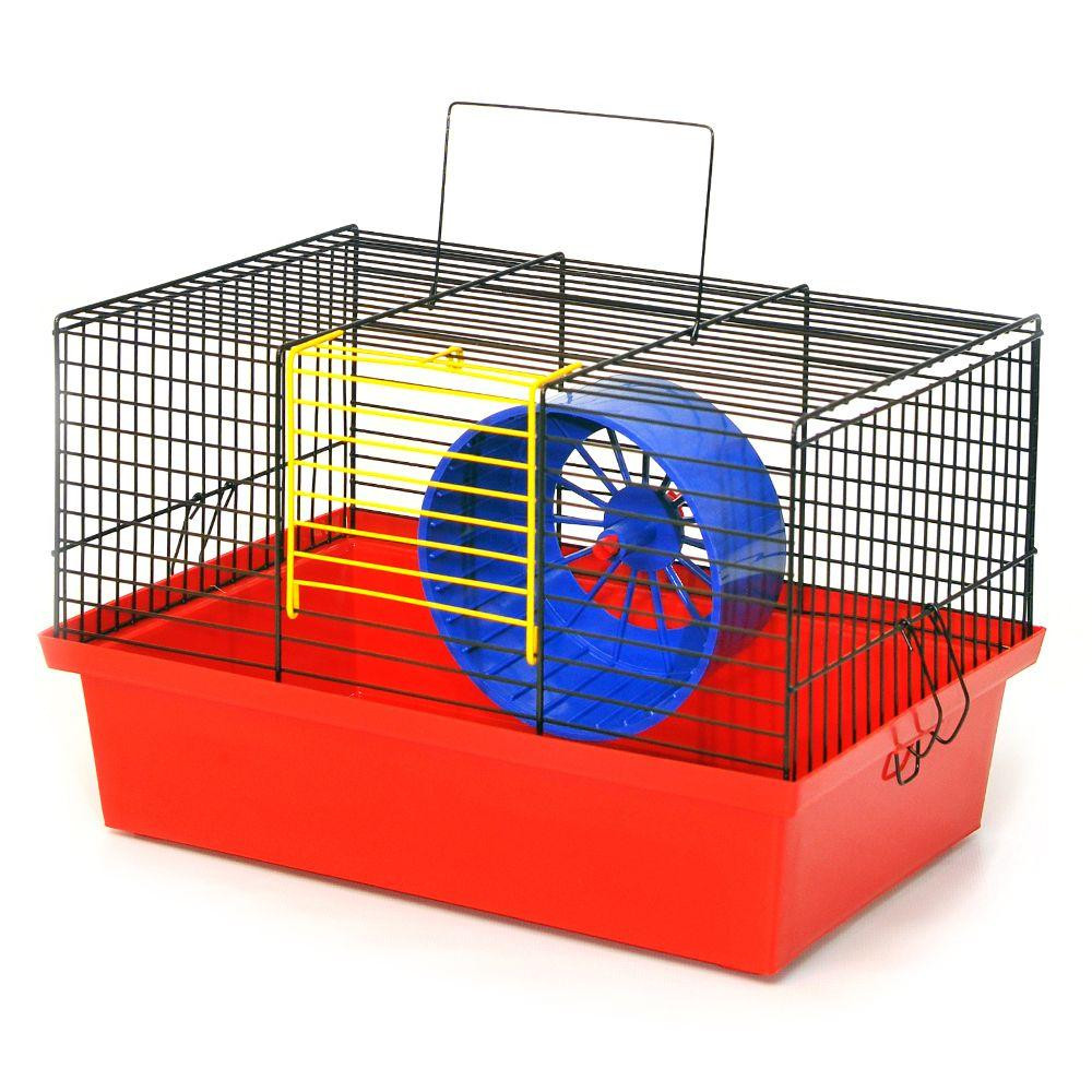 Декоративна клітка Хом'як для гризунів з барабаном (33 х 23 х 22 см), Лорі Київ - фото 3