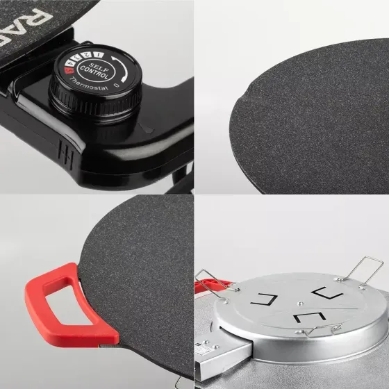 Электрическая сковорода 36 см с ручками на 1800Вт с антипригарным покрытием RAF R.5304 Коломыя