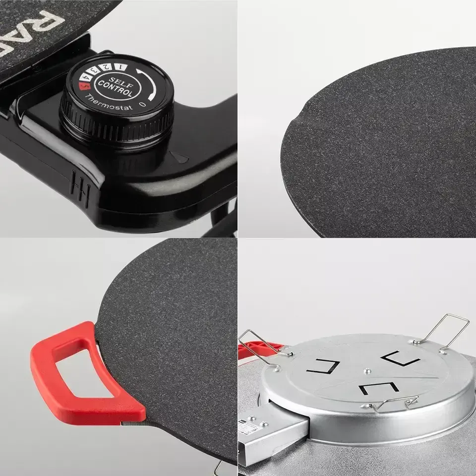 Электрическая сковорода 36 см с ручками на 1800Вт с антипригарным покрытием RAF R.5304 Коломыя - изображение 3