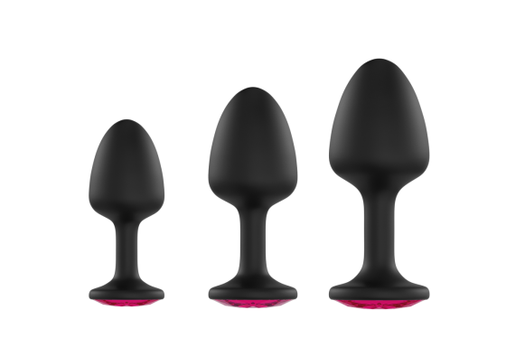 Анальна пробка Dorcel Geisha Plug Ruby M з кулькою всередині, створює вібрації, макс. діаметр 3,2см Sex Aura Київ