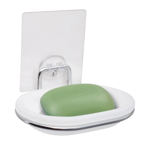 Мыльница 13*9,5*5,5см пластик на хром.подвеске с креплением Smart Sticker Besder Житомир