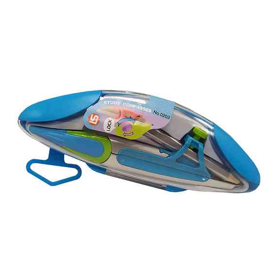 Циркуль 203 пластик Синій Вінниця