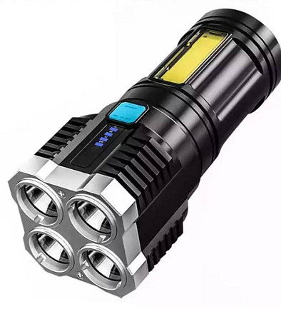 Ручной аккумуляторний фонарик X509 4LED+COB Вінниця - фото 1