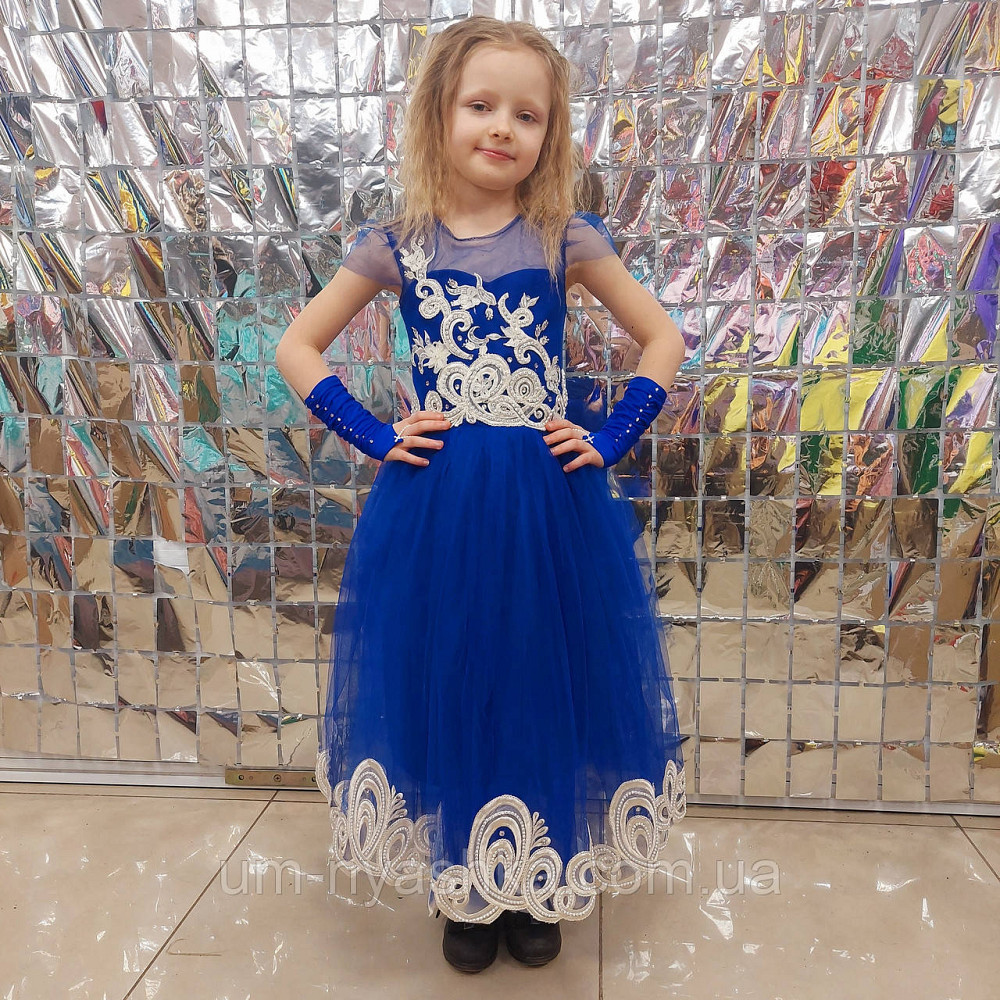 Дитяча синя сукня 3Д-Мереживо 104-122 Кривий Ріг - фото 7