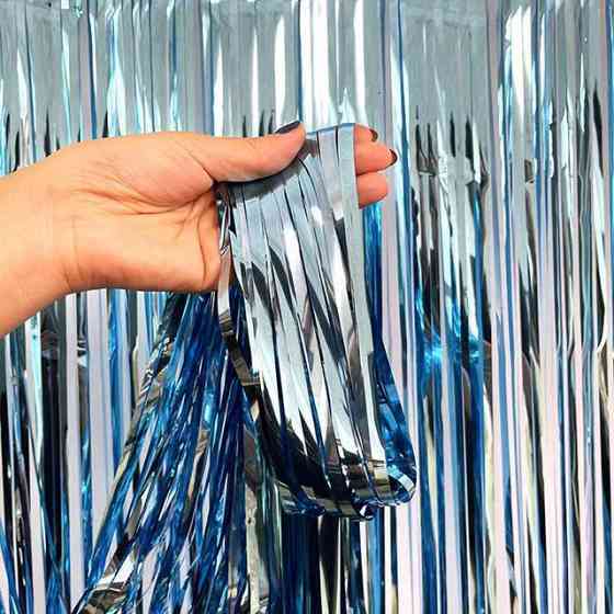 Дощик для фотозони 1 м на 1 м блакитний Київ