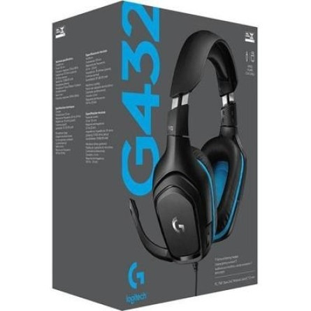 Гарнітура Logitech G432 Black (981-000770) чорний/синій Харьков - изображение 15