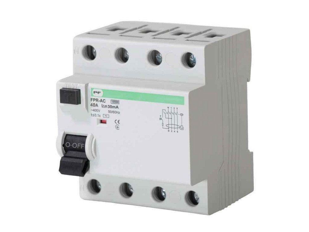 Автоматичний вимикач 40A C 6kA FPR-AC 4P АС 10kA ТМ PF Київ - фото 1