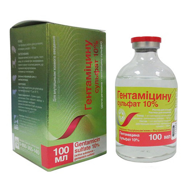 Гентамицин-10% 100 мл O.L.KAR Винница - изображение 1