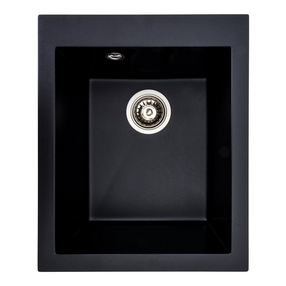 VALESO Гранітна мийка для кухні VALESO SOKIL 4150 матова Чорна Коломия - фото 9