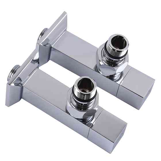 Набір Кран напівобертовий кутовий з американкою SOLOMON LUX 1/2″ CUBE CHROM 8888 (1уп.) Тернополь