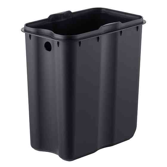 Прямоугольное мусорное ведро с плавным закрытием Mixxus Premium Quadro-TC0105 5 л, черное Харьков