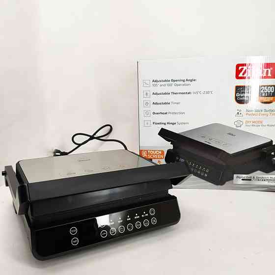 Гриль для гамбургерів електричний професійний, Електрогриль контактний складаний притискний VI-56 Львів