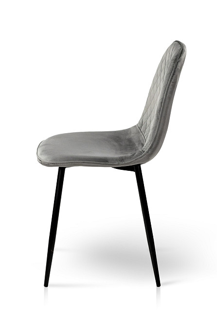 Стілець Марс чорний/велюр сірий Київ - фото 8