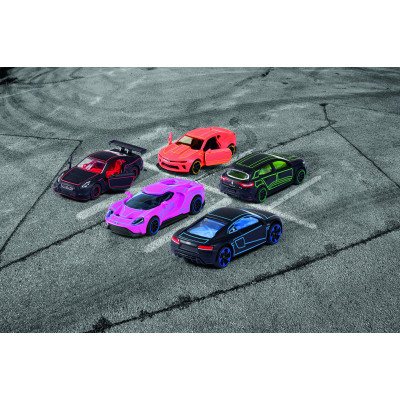 Машина Majorette Набор металлических ярких гонщиков с неоновыми элементами 7.5 см, 5 штук (2053179) Винница - изображение 6