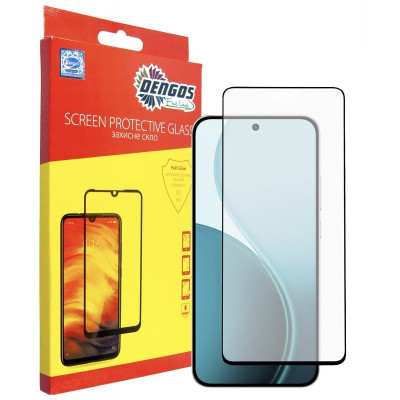 Стекло защитное Dengos Full Glue OPPO Reno14 F/FS Black (TGFG-419) Винница - изображение 1