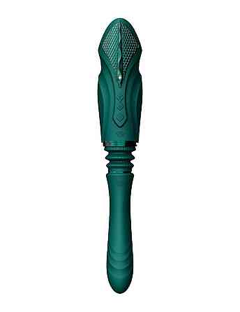 Компактная смарт секс-машина Zalo – Sesh Turquoise Green, 2 насадки, пульт ДУ, кристалл Swarovski Sex Aura Киев