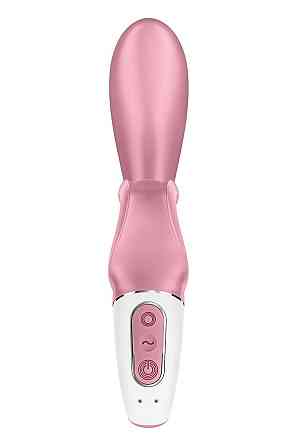 Смарт вібратор-кролик Satisfyer Hug Me Pink, 2 мотори, діаметр 4,2см, широка кліторальна частина Sex Aura Київ