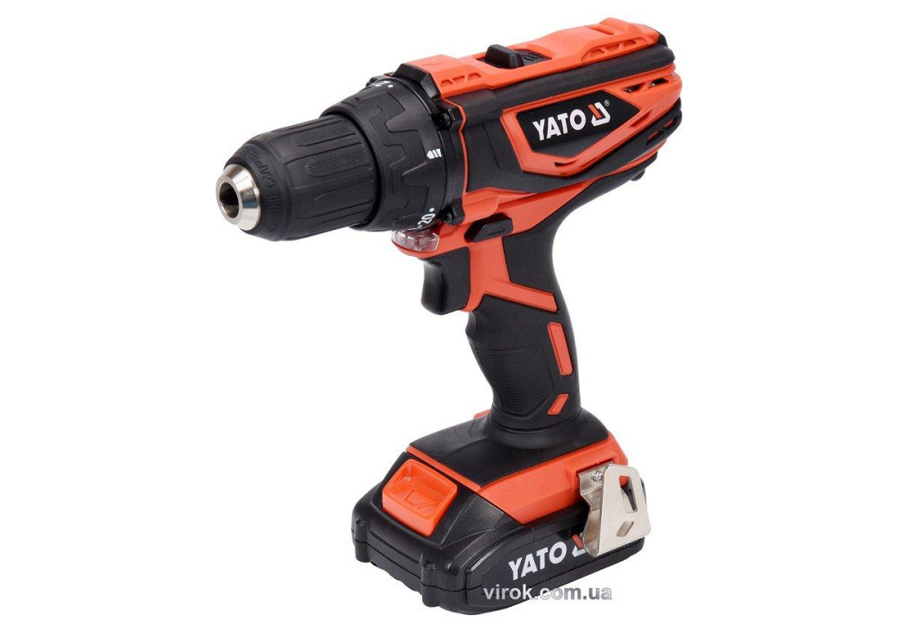 Шуруповерт-дриль акумуляторний YATO : 18V, Li-Ion, 2 Агод, KM- 40 Нм, патрон Ø≤13 мм [5/120] Одесса - изображение 1