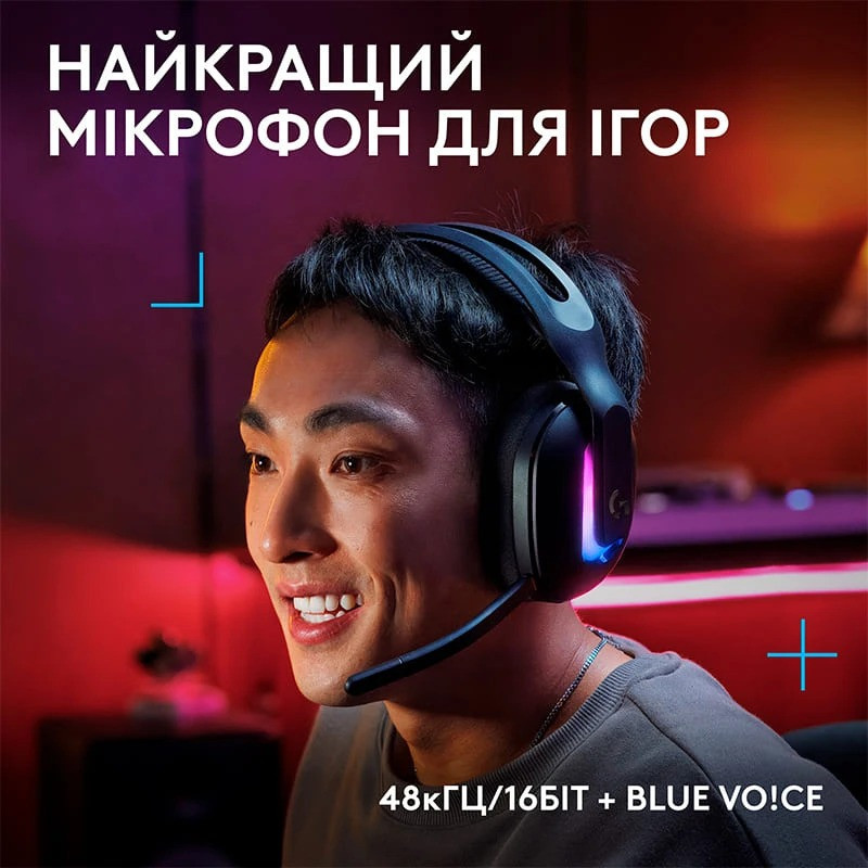 Гарнитура Logitech G522 LightSpeed Wireless Gaming Headset Black (981001544) Чорний Харків - фото 7