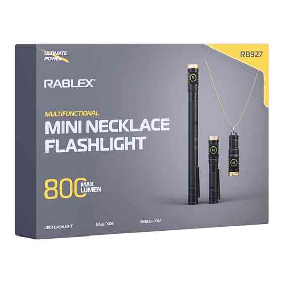 Ручний ліхтар Rablex RB927, TG3 LED, ЗП Type-C, Дніпро