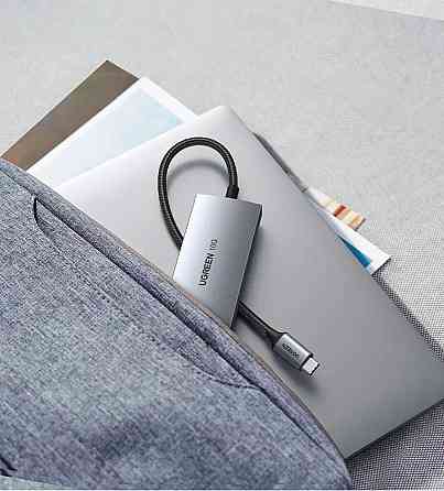 Хаб адаптер перехідник UGREEN CM480 USB-C - 2× USB 3.2+2×USB-C 10G UGR-30758 Одеса