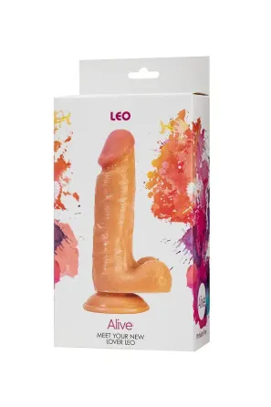 Фалоімітатор з мошонкою Alive Leo, діаметр 3,8 см, ПВХ Львів