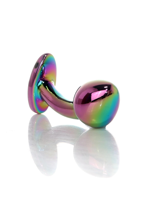 Анальная металлическая пробка Plug-Jewellery Multicolour Curved PLUG-S Sex Aura Киев - изображение 3