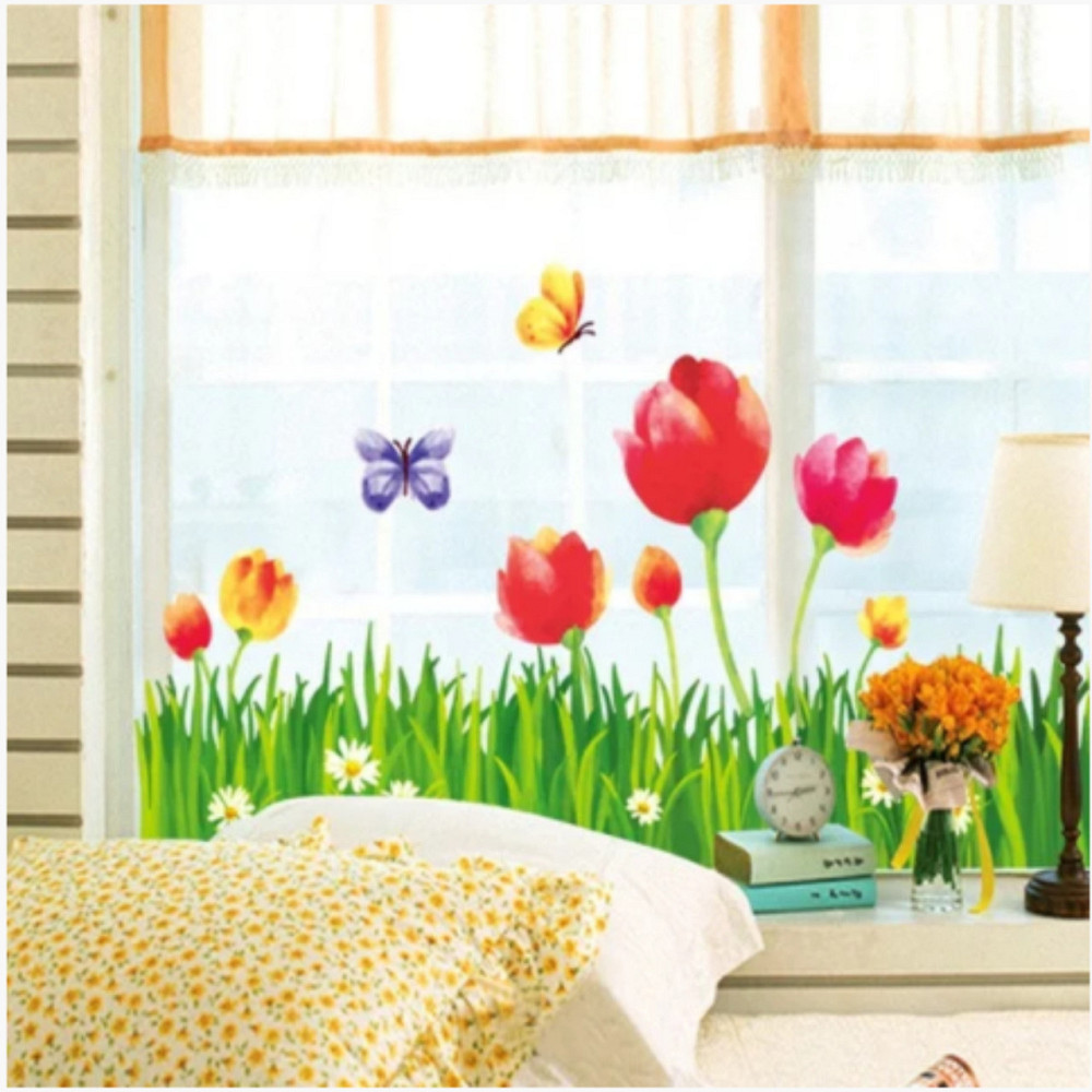 Наклейка декоративна Тюльпани Київ - фото 1