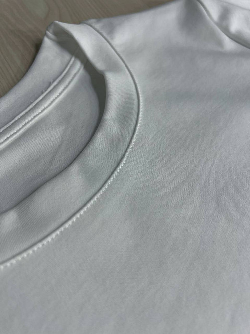 Футболка женская A-N 27040 базовая по фигуре с вышивкой сердце, белый, one size Киев - изображение 17