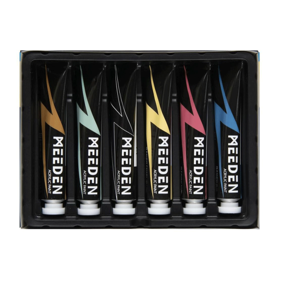 Набор акриловых красок Iridescent 6*22мл, Meeden Киев
