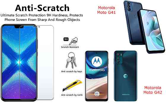 Защитное стекло NeoGlass для Motorola Moto G41, Moto G42 – ультрапрозрачное и устойчивое Киев